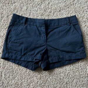 J crew chino navy shorts. Size 4. Worn once.